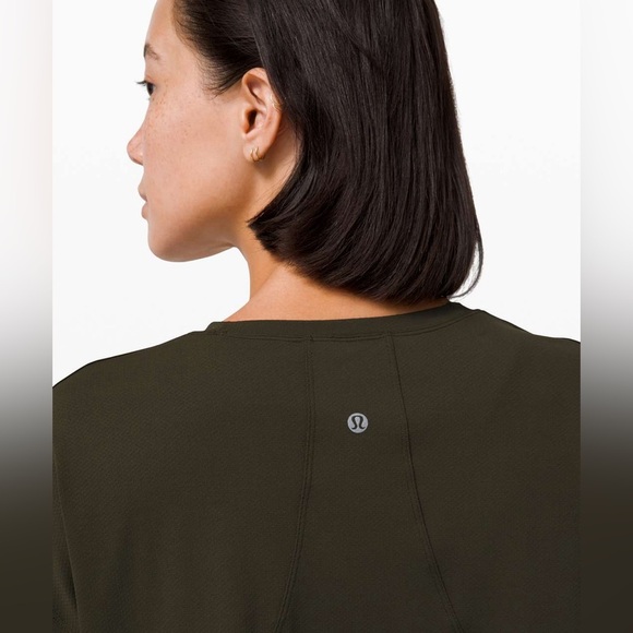 Lululemon Muscle Love Long Sleeve - Dark Olive - size 8 - Picture 3 of 10